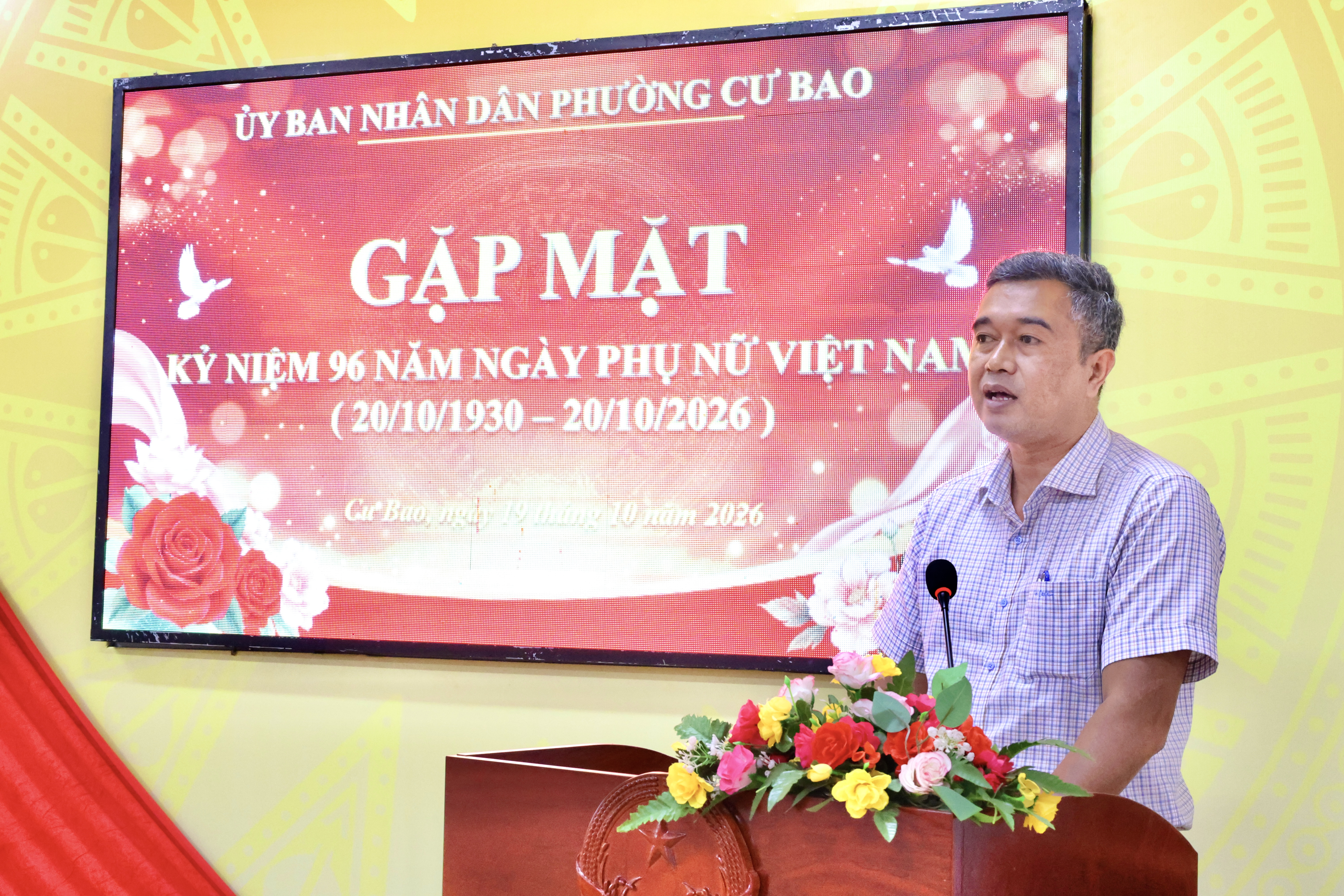 UBND PHƯỜNG CƯ BAO GẶP MẶT NHÂN KỶ NIỆM 96 NĂM NGÀY THÀNH LẬP HỘI LHPN VIỆT NAM 20/10